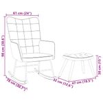 Casa si Gradina - Gradina si terasa - Balansoare si hamace - Balansoare - Scaun balansoar cu scaun catifea albastra - Infinity.ro