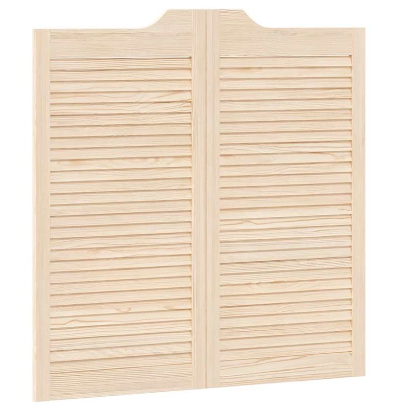 Casa si Gradina - Constructii - Usi interior, exterior si garaj - Usi interior - Usi batante cu jaluzele, 2 perechi 100x100 cm lemn masiv de pin - Infinity.ro