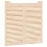Casa si Gradina - Constructii - Usi interior, exterior si garaj - Usi interior - Usi batante cu jaluzele, 2 perechi 100x100 cm lemn masiv de pin - Infinity.ro