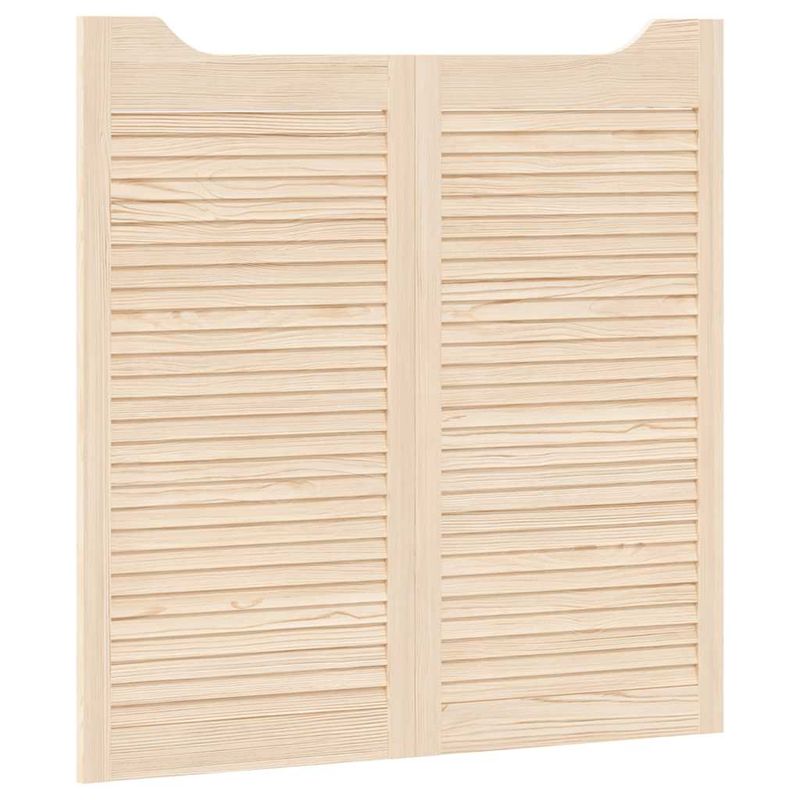 Casa si Gradina - Constructii - Usi interior, exterior si garaj - Usi interior - Usi batante cu jaluzele, 2 perechi 100x100 cm lemn masiv de pin - Infinity.ro
