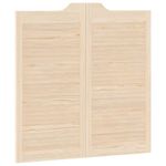 Casa si Gradina - Constructii - Usi interior, exterior si garaj - Usi interior - Usi batante cu jaluzele, 2 perechi 100x100 cm lemn masiv de pin - Infinity.ro