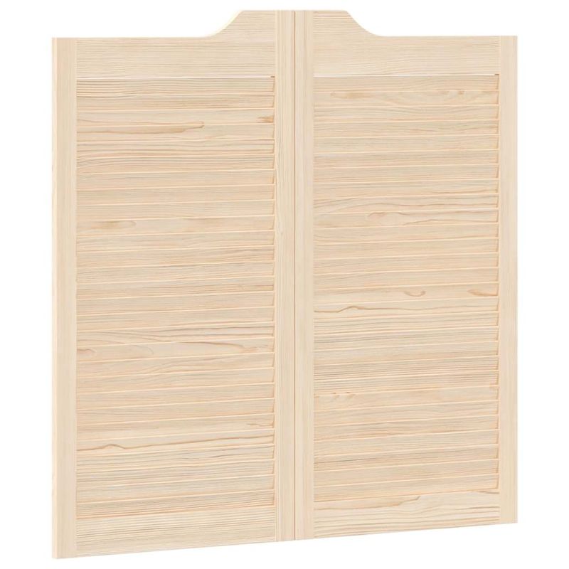 Casa si Gradina - Constructii - Usi interior, exterior si garaj - Usi interior - Usi batante cu jaluzele, 2 perechi 100x100 cm lemn masiv de pin - Infinity.ro