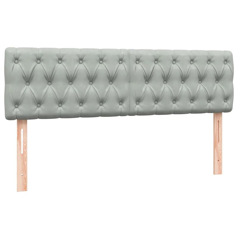 Casa si Gradina - Mobilier - Paturi si accesorii - Paturi - Pat box spring cu saltea, gri deschis, 160x220 cm, catifea - Infinity.ro