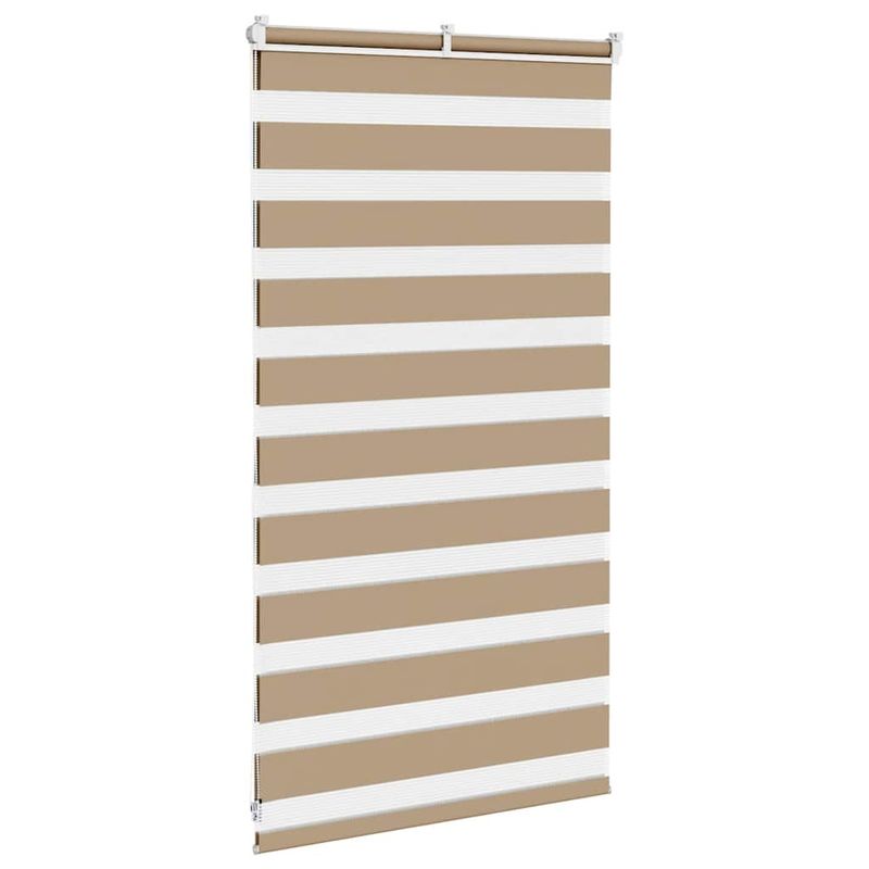 Casa si Gradina - Textile si covoare - Rulouri si jaluzele - Jaluzea tip zebra 85x100 cm latime tesatura 80,9 cm poliester, sand brown - Infinity.ro