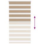 Casa si Gradina - Textile si covoare - Rulouri si jaluzele - Jaluzea tip zebra 85x100 cm latime tesatura 80,9 cm poliester, sand brown - Infinity.ro