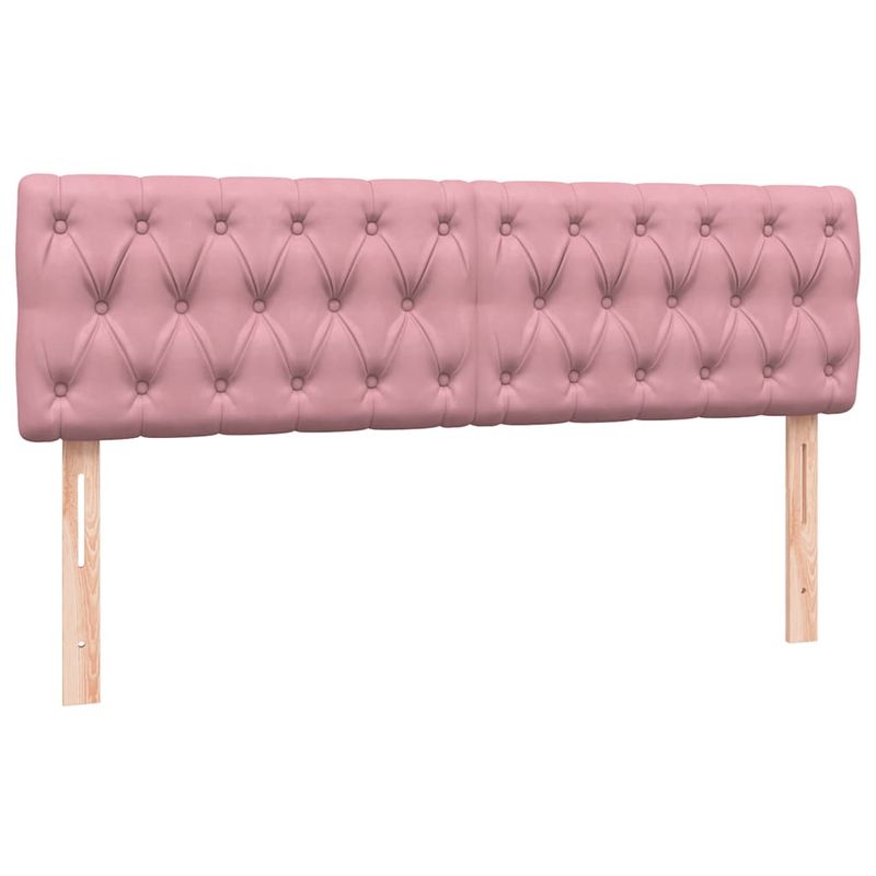 Casa si Gradina - Mobilier - Paturi si accesorii - Paturi - Pat box spring cu saltea, roz, 160x220 cm, catifea - Infinity.ro