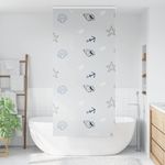 Casa si Gradina - Textile si covoare - Rulouri si jaluzele - Jaluza cu role de dus cu caseta 100x240 cm latime material 96cm, stea de mare - Infinity.ro