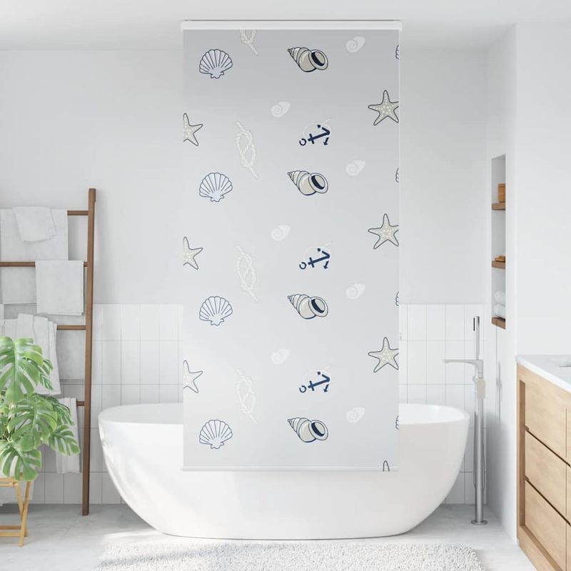 Casa si Gradina - Textile si covoare - Rulouri si jaluzele - Jaluza cu role de dus cu caseta 100x240 cm latime material 96cm, stea de mare - Infinity.ro