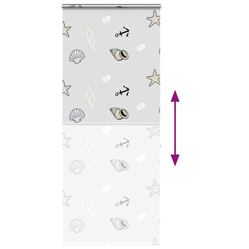 Casa si Gradina - Textile si covoare - Rulouri si jaluzele - Jaluza cu role de dus cu caseta 100x240 cm latime material 96cm, stea de mare - Infinity.ro