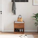 Casa si Gradina - Mobilier - Organizare si depozitare - Bancute - Banca pentru hol „SANDNES”, 45 x 40 x 50 cm din lemn masiv de pin - Infinity.ro