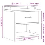 Casa si Gradina - Mobilier - Organizare si depozitare - Bancute - Banca pentru hol „SANDNES”, 45 x 40 x 50 cm din lemn masiv de pin - Infinity.ro