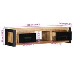 Casa si Gradina - Mobilier - Comode si corpuri - Comode - Dulap TV 100x30x25 cm lemn masiv de mango - Infinity.ro