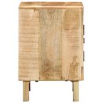 Casa si Gradina - Mobilier - Comode si corpuri - Noptiere - Noptiera 2 buc 40x32x46 cm Lemn masiv Mango brut - Infinity.ro