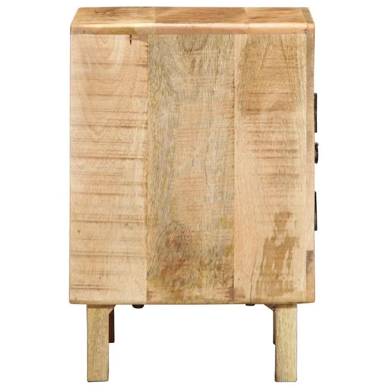 Casa si Gradina - Mobilier - Comode si corpuri - Noptiere - Noptiera 2 buc 40x32x46 cm Lemn masiv Mango brut - Infinity.ro