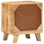 Casa si Gradina - Mobilier - Comode si corpuri - Noptiere - Noptiera 2 buc 40x32x46 cm Lemn masiv Mango brut - Infinity.ro