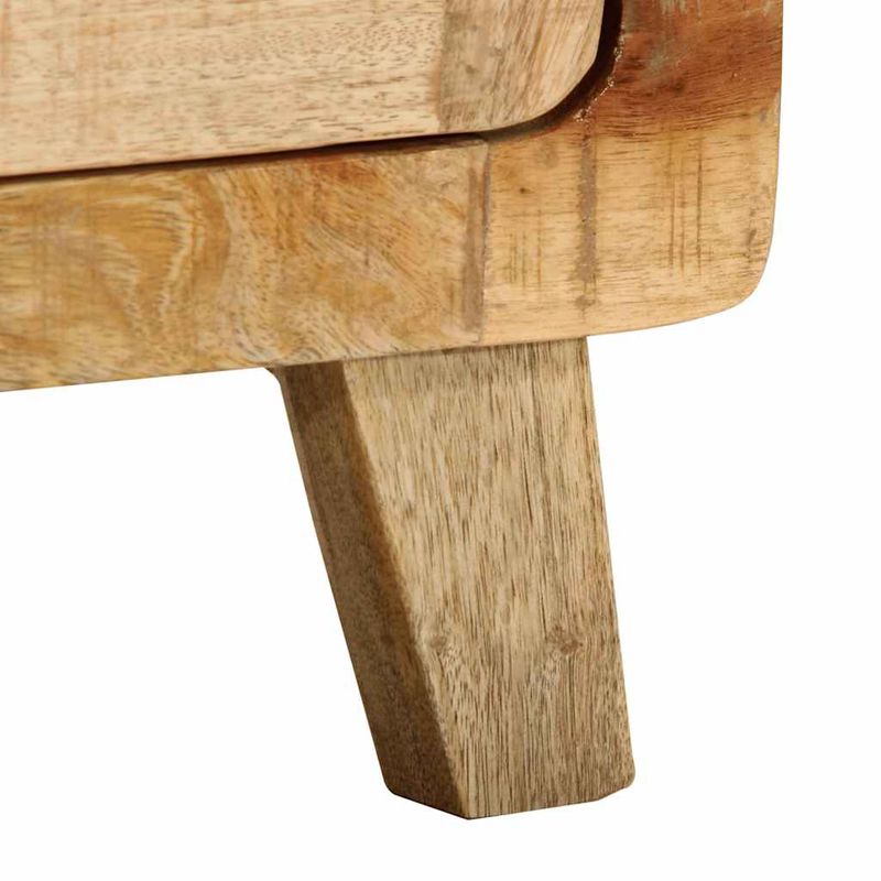 Casa si Gradina - Mobilier - Comode si corpuri - Noptiere - Noptiera 2 buc 40x32x46 cm Lemn masiv Mango brut - Infinity.ro