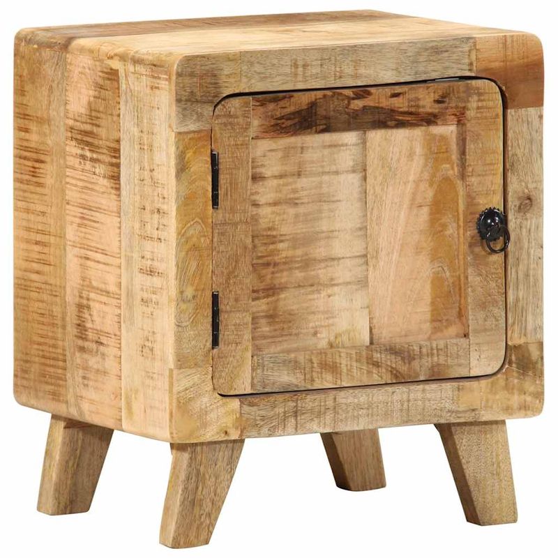 Casa si Gradina - Mobilier - Comode si corpuri - Noptiere - Noptiera 2 buc 40x32x46 cm Lemn masiv Mango brut - Infinity.ro
