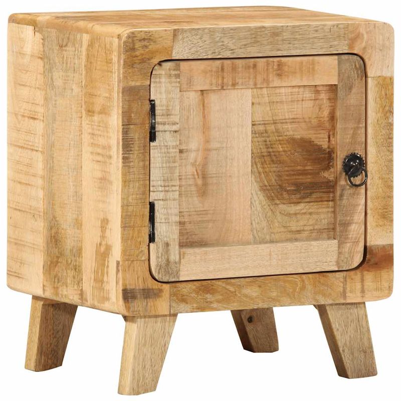 Casa si Gradina - Mobilier - Comode si corpuri - Noptiere - Noptiera 2 buc 40x32x46 cm Lemn masiv Mango brut - Infinity.ro