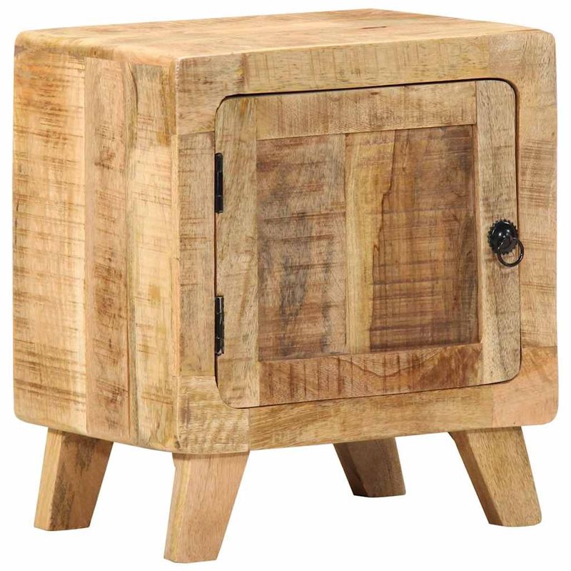 Casa si Gradina - Mobilier - Comode si corpuri - Noptiere - Noptiera 2 buc 40x32x46 cm Lemn masiv Mango brut - Infinity.ro