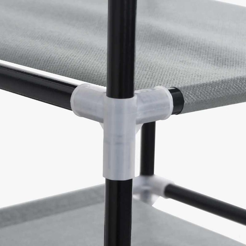 Casa si Gradina - Mobilier - Organizare si depozitare - Organizator incaltaminte - Dulap pantofi gri 60,5x30x97 cm tesatura netesa - Infinity.ro