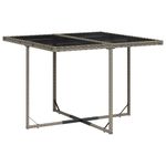 Casa si Gradina - Gradina si terasa - Mobilier exterior - Seturi mobila gradina - Set mobilier gradina cu perne, 9 piese, gri, poliratan - Infinity.ro