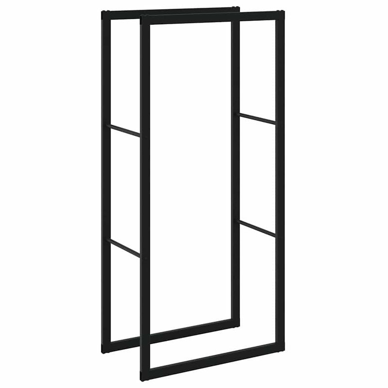 Casa si Gradina - Termice - Sobe, Seminee si accesorii - Accesorii seminee si sobe - Rastel pentru lemne de foc, negru, 55x30x116 cm otel - Infinity.ro