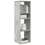 Casa si Gradina - Mobilier - Biblioteci si rafturi - Biblioteci - Biblioteca, gri beton, 34x31x112 cm, lemn prelucrat - Infinity.ro