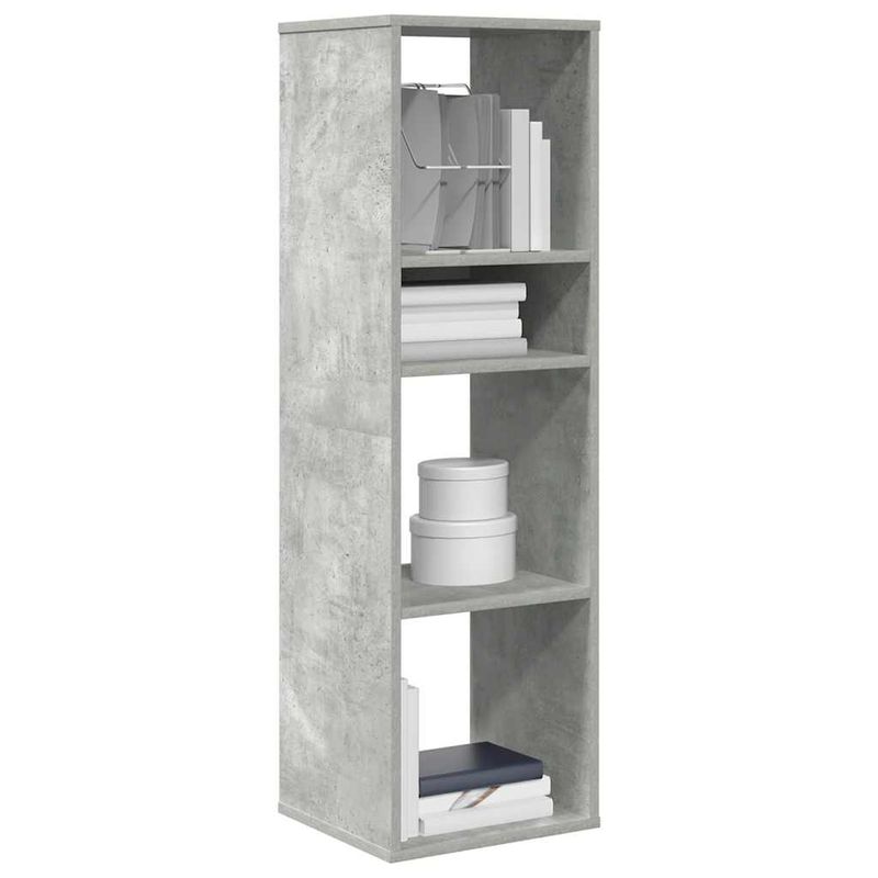 Casa si Gradina - Mobilier - Biblioteci si rafturi - Biblioteci - Biblioteca, gri beton, 34x31x112 cm, lemn prelucrat - Infinity.ro