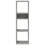 Casa si Gradina - Mobilier - Biblioteci si rafturi - Biblioteci - Biblioteca, gri beton, 34x31x112 cm, lemn prelucrat - Infinity.ro