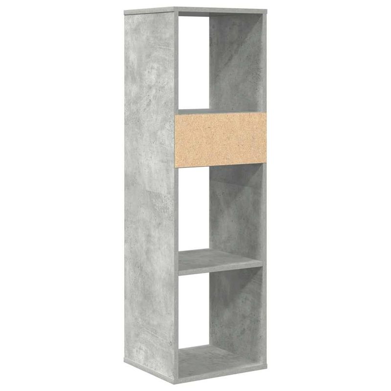 Casa si Gradina - Mobilier - Biblioteci si rafturi - Biblioteci - Biblioteca, gri beton, 34x31x112 cm, lemn prelucrat - Infinity.ro