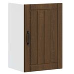 Casa si Gradina - Mobilier - Comode si corpuri - Corpuri bucatarie - Dulap de bucatarie "Lucca" din lemn de stejar maro, mărime 40x31x60 cm, model 1x dulap de perete (1 ușă) - Infinity.ro