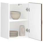 Casa si Gradina - Mobilier - Comode si corpuri - Corpuri bucatarie - Dulap de bucatarie "Lucca" din lemn de stejar maro, mărime 40x31x60 cm, model 1x dulap de perete (1 ușă) - Infinity.ro