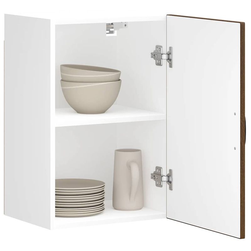 Casa si Gradina - Mobilier - Comode si corpuri - Corpuri bucatarie - Dulap de bucatarie "Lucca" din lemn de stejar maro, mărime 40x31x60 cm, model 1x dulap de perete (1 ușă) - Infinity.ro