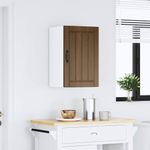 Casa si Gradina - Mobilier - Comode si corpuri - Corpuri bucatarie - Dulap de bucatarie "Lucca" din lemn de stejar maro, mărime 40x31x60 cm, model 1x dulap de perete (1 ușă) - Infinity.ro