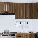 Casa si Gradina - Mobilier - Comode si corpuri - Corpuri bucatarie - Dulap de bucatarie "Lucca" din lemn de stejar maro, mărime 40x31x60 cm, model 1x dulap de perete (1 ușă) - Infinity.ro