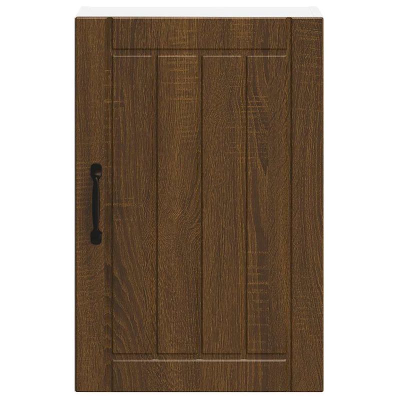 Casa si Gradina - Mobilier - Comode si corpuri - Corpuri bucatarie - Dulap de bucatarie "Lucca" din lemn de stejar maro, mărime 40x31x60 cm, model 1x dulap de perete (1 ușă) - Infinity.ro