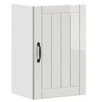 Casa si Gradina - Mobilier - Comode si corpuri - Corpuri bucatarie - Dulap de bucatarie "Lucca" din lemn prelucrat alb lucios, mărime 40x31x60 cm, model 1x dulap de perete (1 ușă) - Infinity.ro