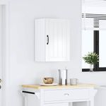 Casa si Gradina - Mobilier - Comode si corpuri - Corpuri bucatarie - Dulap de bucatarie "Lucca" din lemn prelucrat alb lucios, mărime 40x31x60 cm, model 1x dulap de perete (1 ușă) - Infinity.ro