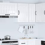 Casa si Gradina - Mobilier - Comode si corpuri - Corpuri bucatarie - Dulap de bucatarie "Lucca" din lemn prelucrat alb lucios, mărime 40x31x60 cm, model 1x dulap de perete (1 ușă) - Infinity.ro