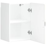 Casa si Gradina - Mobilier - Comode si corpuri - Corpuri bucatarie - Dulap de bucatarie "Lucca" din lemn prelucrat alb lucios, mărime 40x31x60 cm, model 1x dulap de perete (1 ușă) - Infinity.ro