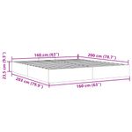 Casa si Gradina - Mobilier - Paturi si accesorii - Paturi - Cadru pat otoman fara saltea roz 160x200 cm catifea - Infinity.ro