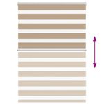 Casa si Gradina - Textile si covoare - Rulouri si jaluzele - Jaluzea tip zebra 95x100 cm latime tesatura 90,9 cm poliester, sand brown - Infinity.ro