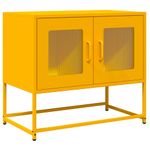 Casa si Gradina - Mobilier - Comode si corpuri - Comode - Dulap TV, galben mustar, 68x39x60,5 cm, otel laminat la rece - Infinity.ro
