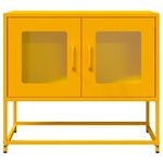 Casa si Gradina - Mobilier - Comode si corpuri - Comode - Dulap TV, galben mustar, 68x39x60,5 cm, otel laminat la rece - Infinity.ro