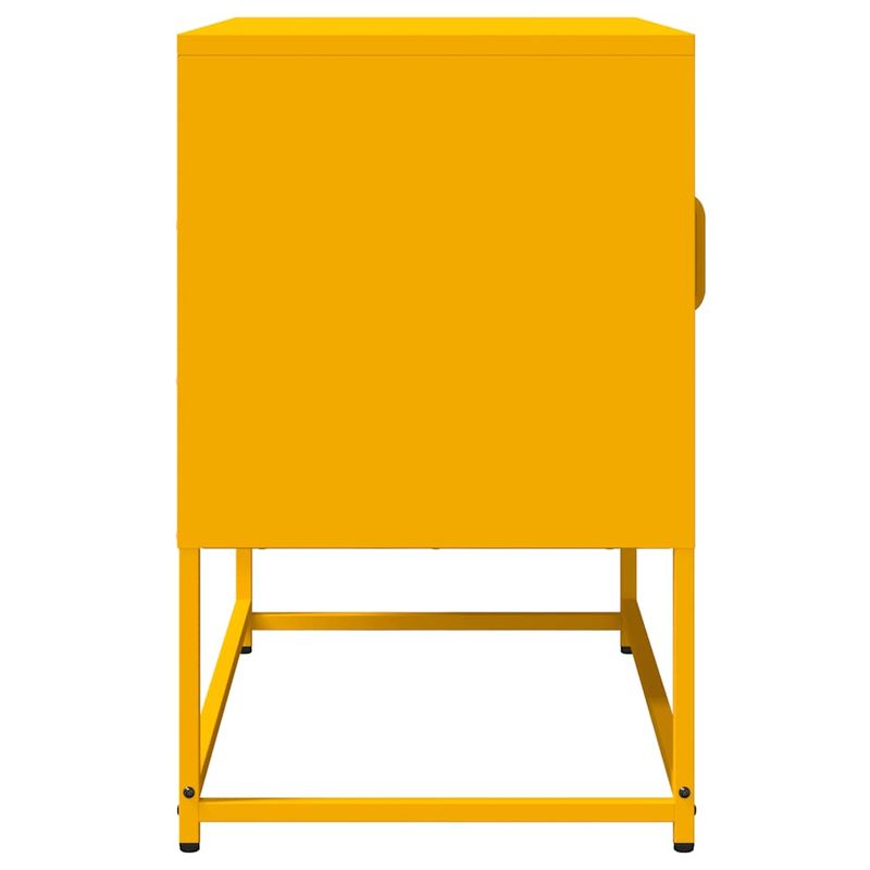 Casa si Gradina - Mobilier - Comode si corpuri - Comode - Dulap TV, galben mustar, 68x39x60,5 cm, otel laminat la rece - Infinity.ro