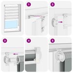 Casa si Gradina - Textile si covoare - Rulouri si jaluzele - Jaluzea tip zebra neagra latime tesatura 150,9 cm poliester, mărime 155x200 cm - Infinity.ro