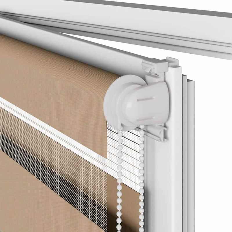 Casa si Gradina - Textile si covoare - Rulouri si jaluzele - Jaluzea tip zebra 70x100 cm latime tesatura 65,9 cm poliester, sand brown - Infinity.ro