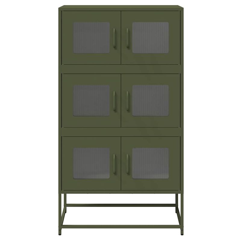 Casa si Gradina - Mobilier - Comode si corpuri - Corpuri bucatarie - Dulap inalt, verde masliniu, 68x39x123 cm, otel - Infinity.ro