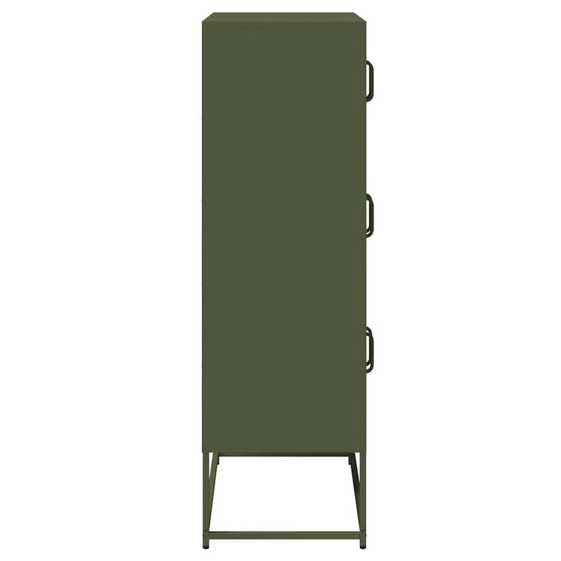 Casa si Gradina - Mobilier - Comode si corpuri - Corpuri bucatarie - Dulap inalt, verde masliniu, 68x39x123 cm, otel - Infinity.ro