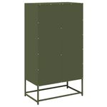 Casa si Gradina - Mobilier - Comode si corpuri - Corpuri bucatarie - Dulap inalt, verde masliniu, 68x39x123 cm, otel - Infinity.ro